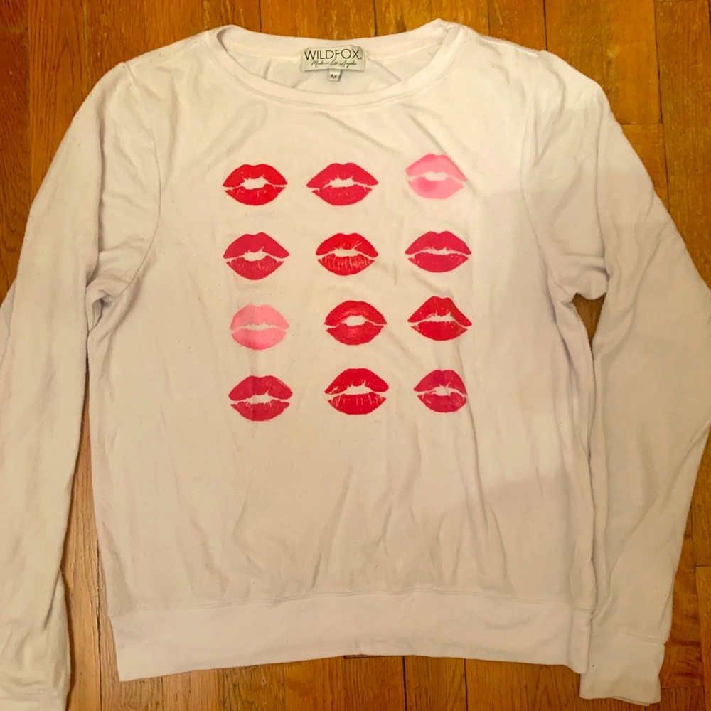 Wildfox Sparkle Lips Sweatshirt